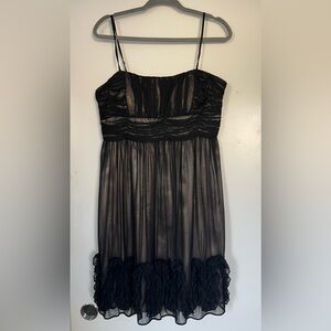 dressbarn Black Strapless Dress